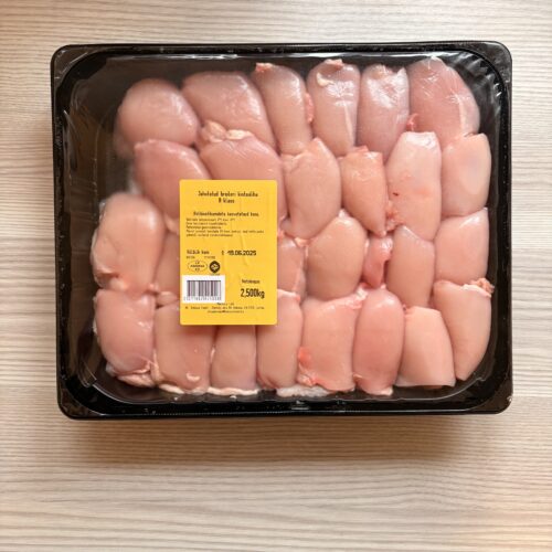 Chilled chicken thigh meat without skin MAP 2.5kg