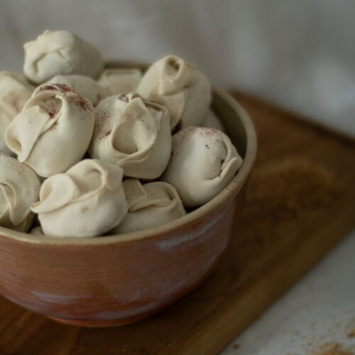 Manty with beef/potatoes