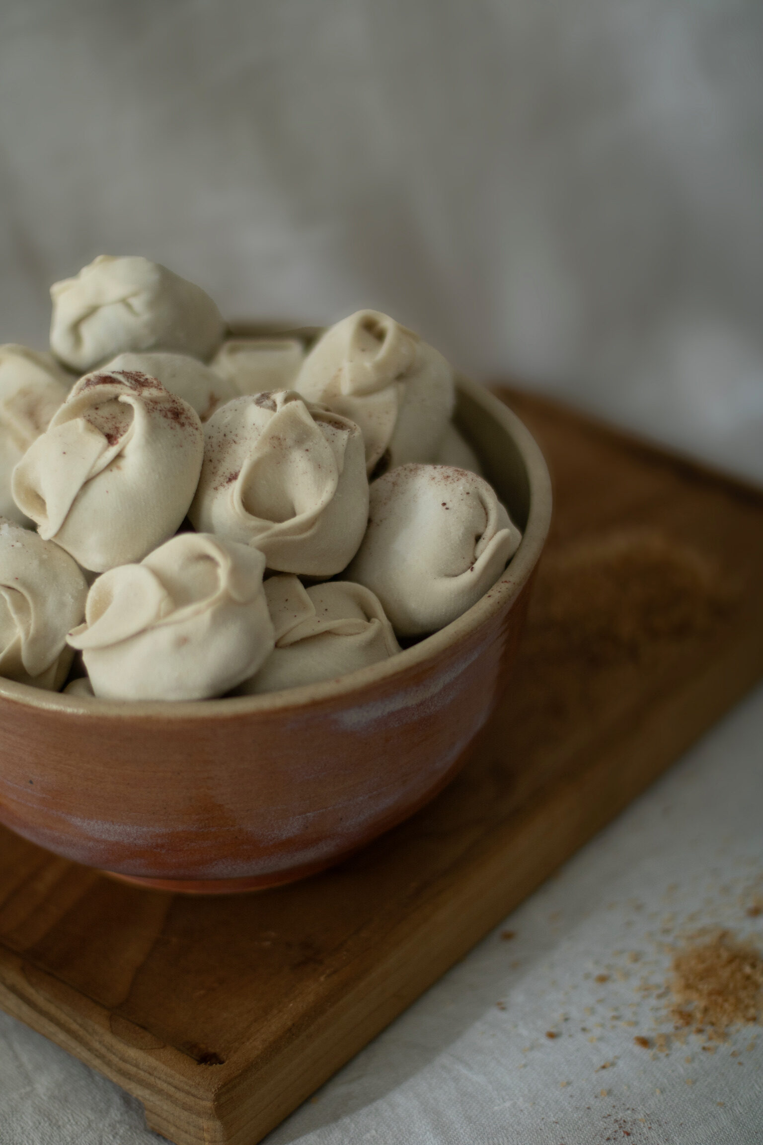 Manty with beef/potatoes