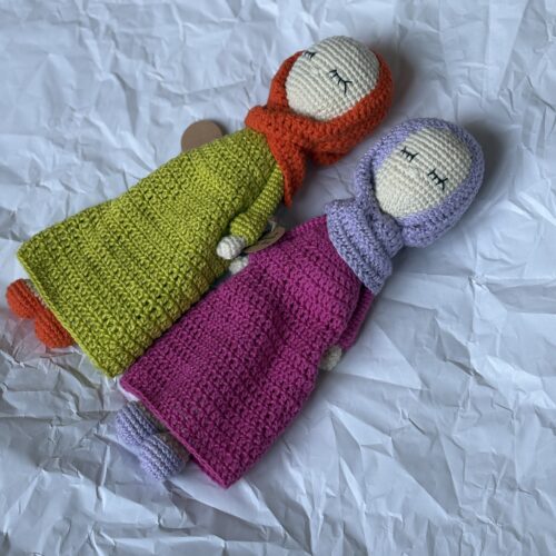 Crochet muslim doll in hijab