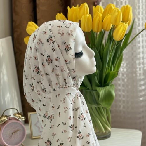 Buttoned Chiffon Hijab